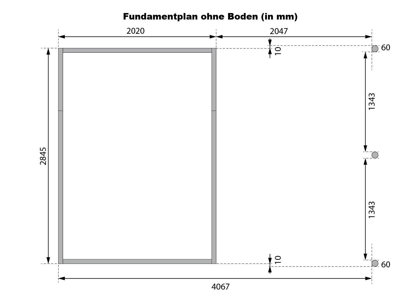 Karibu Gartenhaus IIndra 2,5 grau B/H/T: ca. 206x213x289 cm