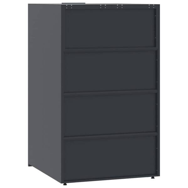 vidaXL Mülltonnenbox anthrazit B/H/T: ca. 207x117x79 cm