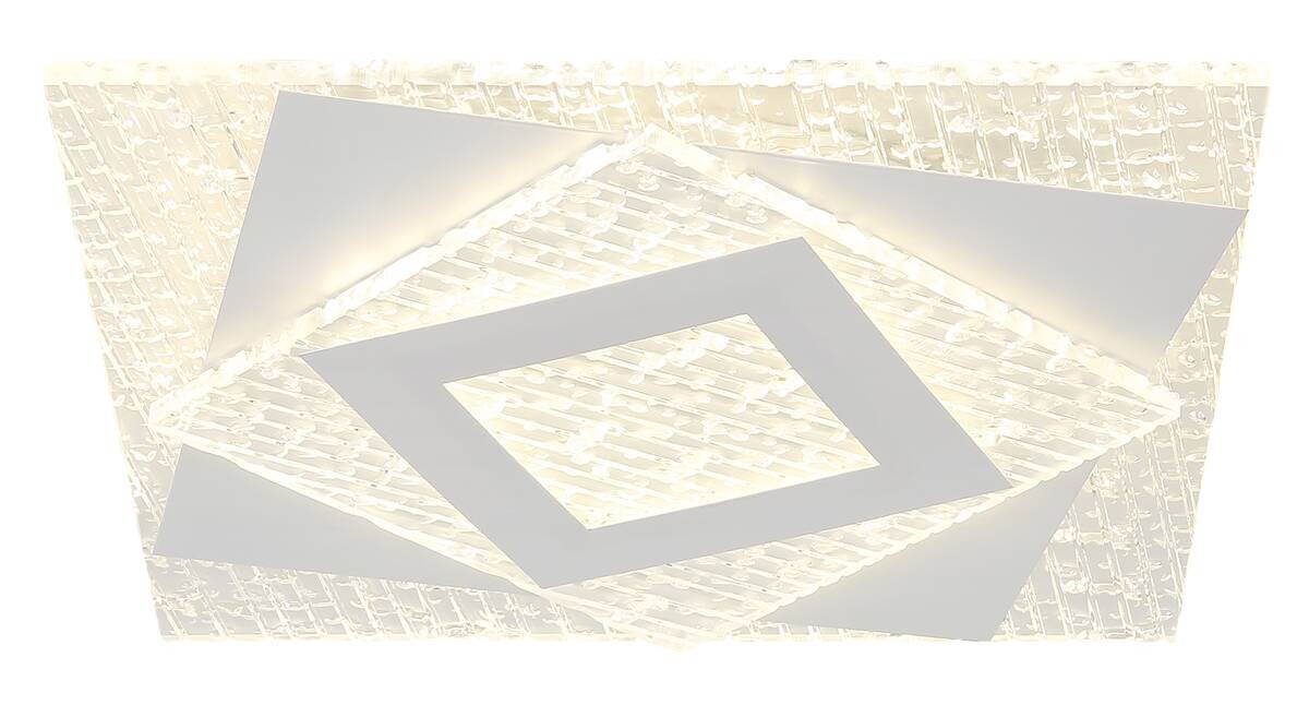 GLOBO LED-Deckenleuchte VELORA weiß Acryl Metall B/H/T: ca. 29x3,8x29 cm 1 Brennstellen