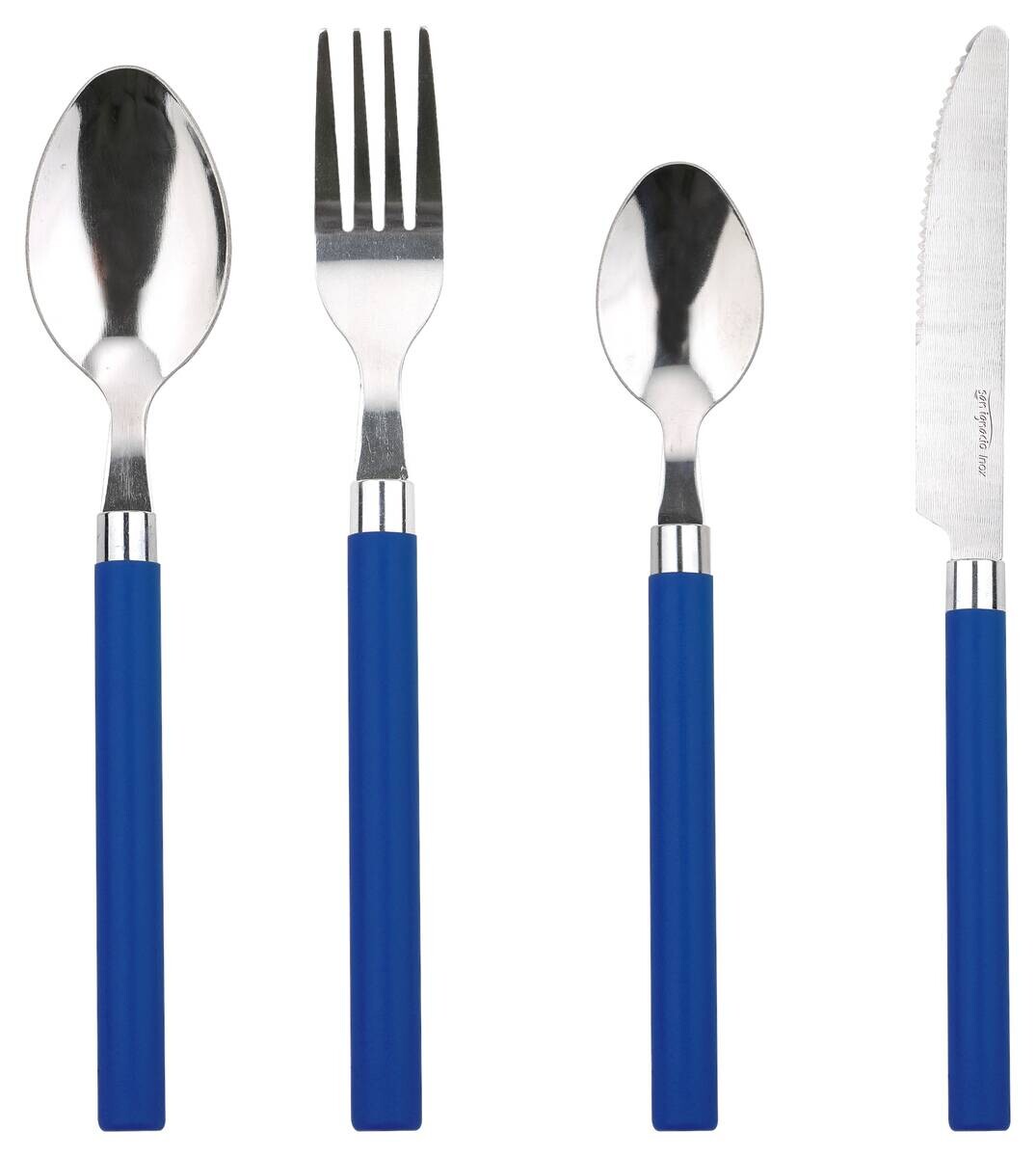 SAN IGNACIO Besteckset HAPPIE BLUE blau Kunststoff 24 tlg.