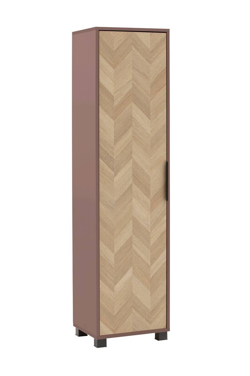 Hochschrank Piazza mauve B/H/T: ca. 40,3x157,8x33,05 cm