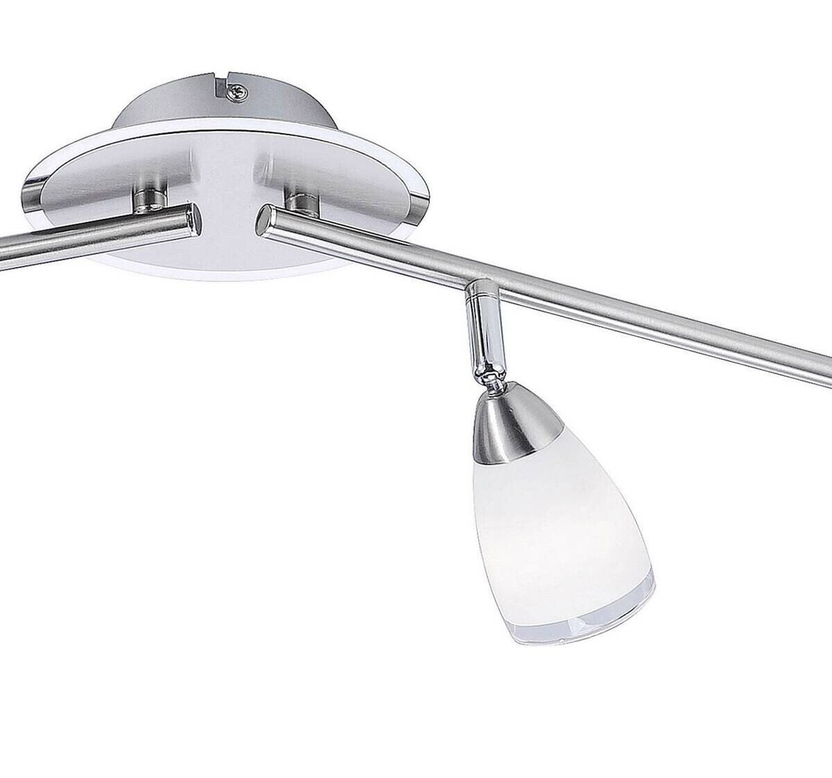 Just Light LED-Deckenleuchte Vino weiß Stahl B/H/L: ca. 76x17,5x81 cm G9 4 Brennstellen