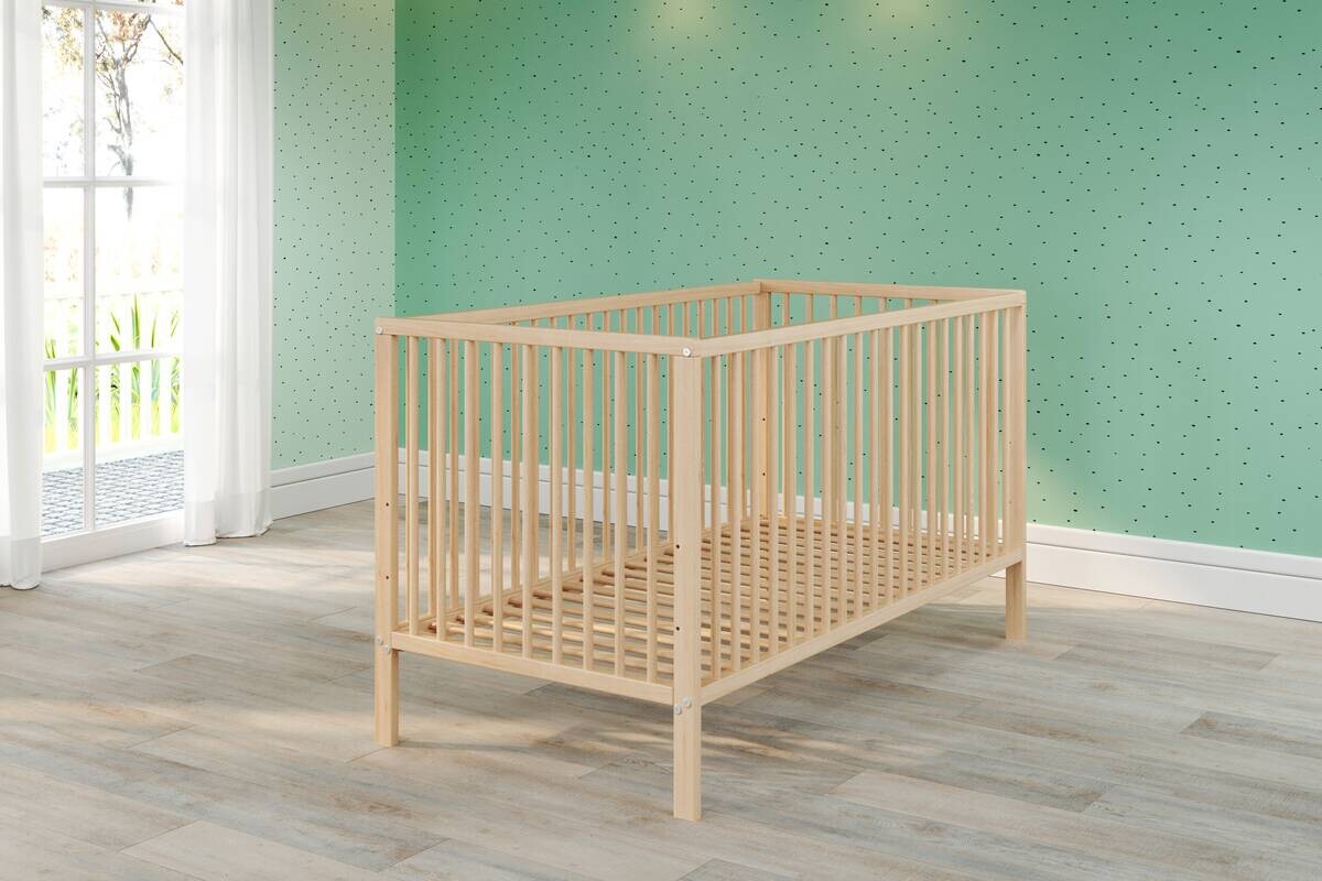 Babybett buche B/H/T: ca. 144x84x78 cm Liegefläche B/L: ca. 70x140 cm