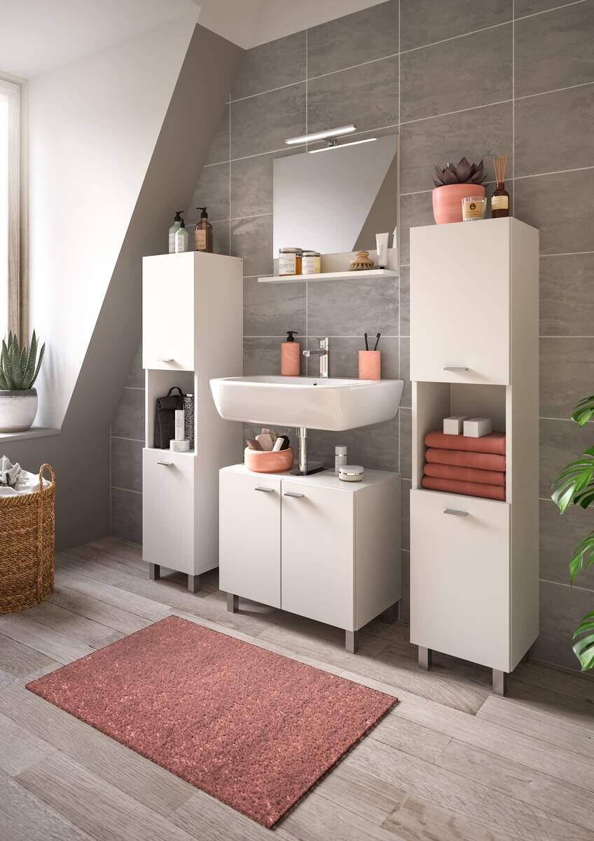Badezimmer-Set BOSTON weiß B/H/T: ca. 137x186x33 cm
