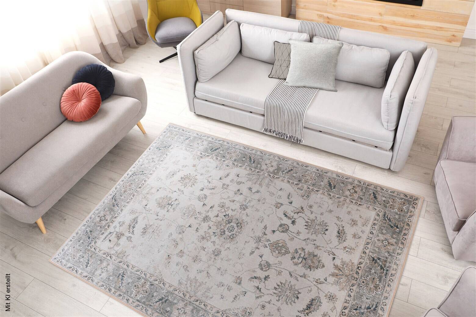 Arte Espina Flachflorteppich Prayer 325 beige B/H/L: ca. 80x0,5x150 cm