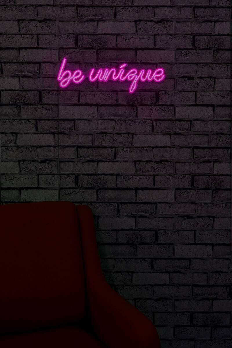 Opviq LED-Wandleuchte rosa PVC B/H/T/L: ca. 49x17x2x49 cm