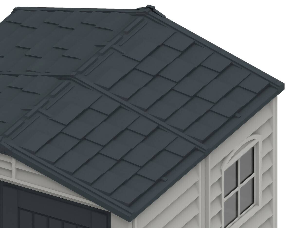 VCM Gerätehaus grau B/H/L: ca. 186x213x190 cm