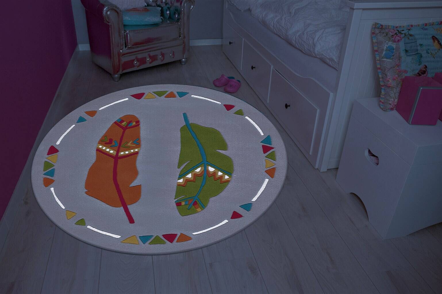 Arte Espina Kurzflorteppich Spirit Glowy 3141 mehrfarbig B/L: ca. 130x130 cm