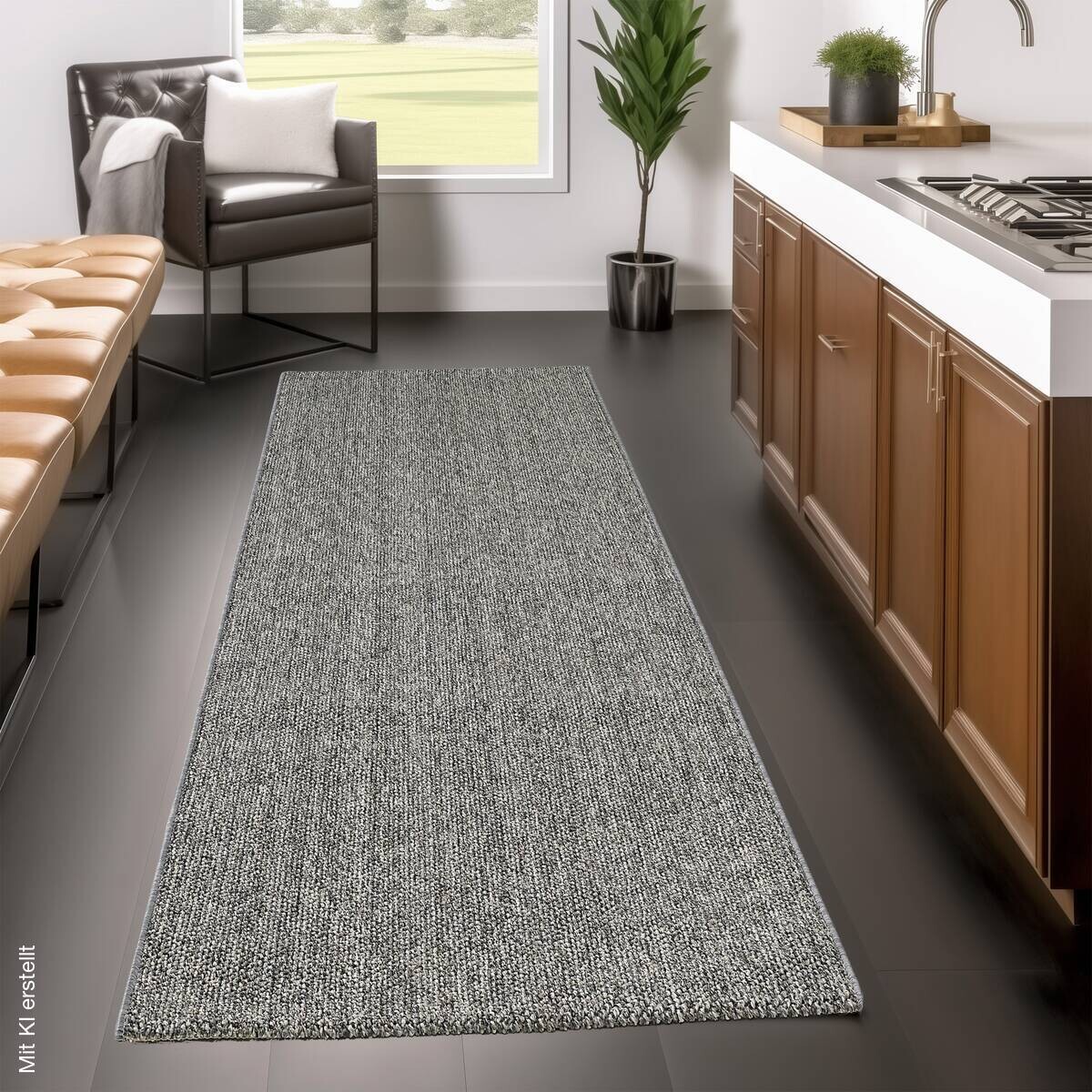 Ayyildiz Teppich LOOM grau B/L: ca. 80x250 cm