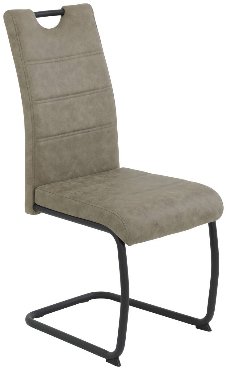 Schwingstuhl Dunja schlamm Vintage Microfaser B/H/T: ca. 43x98x58 cm