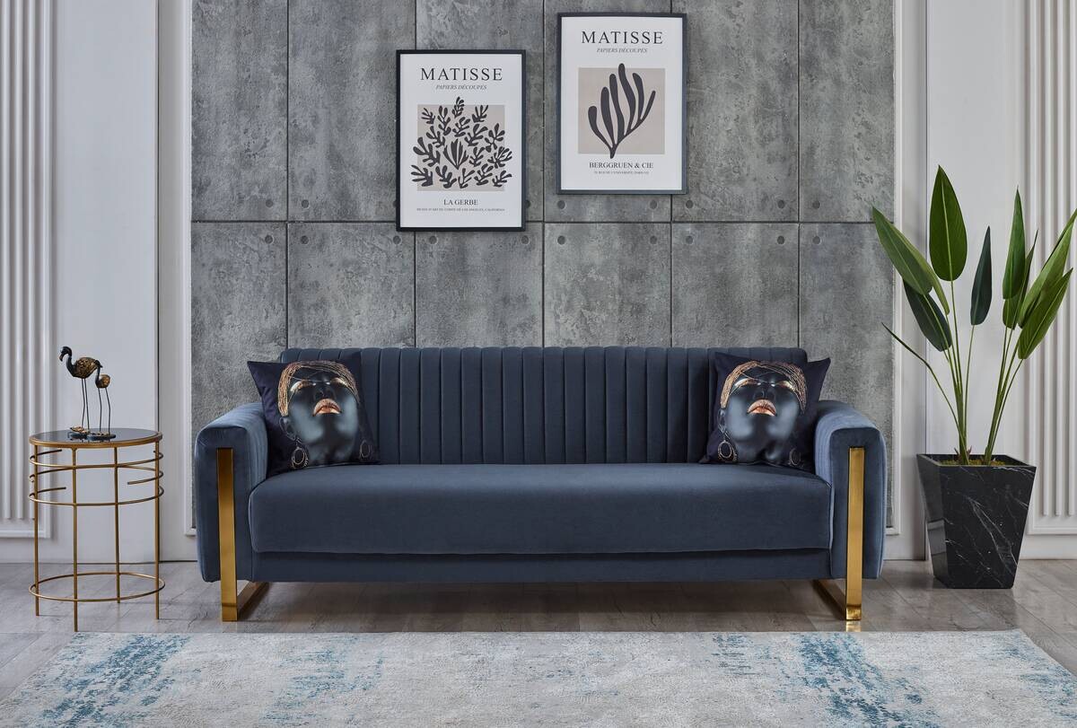 Sofa anthrazit Microfaser B/H/T: ca. 237x86x87 cm