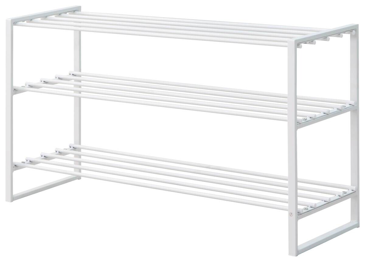 Schuhregal Stine weiß Metall B/H/T: ca. 90x50x30 cm