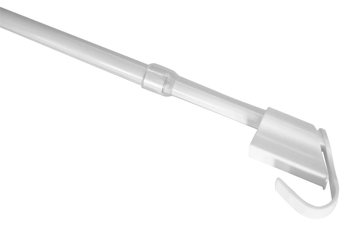 Boviva Vitragenstange weiß Metall D: ca. 1 cm ausziehbar von ca. 45 bis 75 cm 1 Läufe