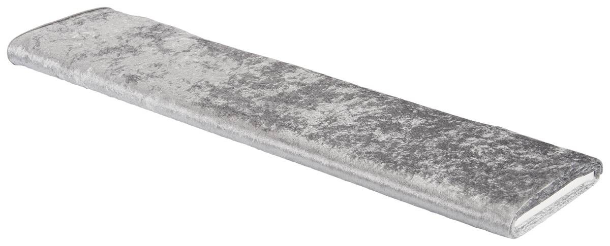 Dekostoff Pannesamt silber 100% Polyester B: ca. 150 cm
