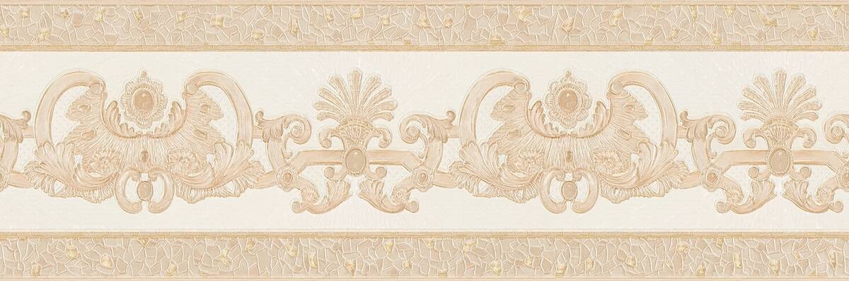 Borte Barock beige B/L: ca. 17x500 cm