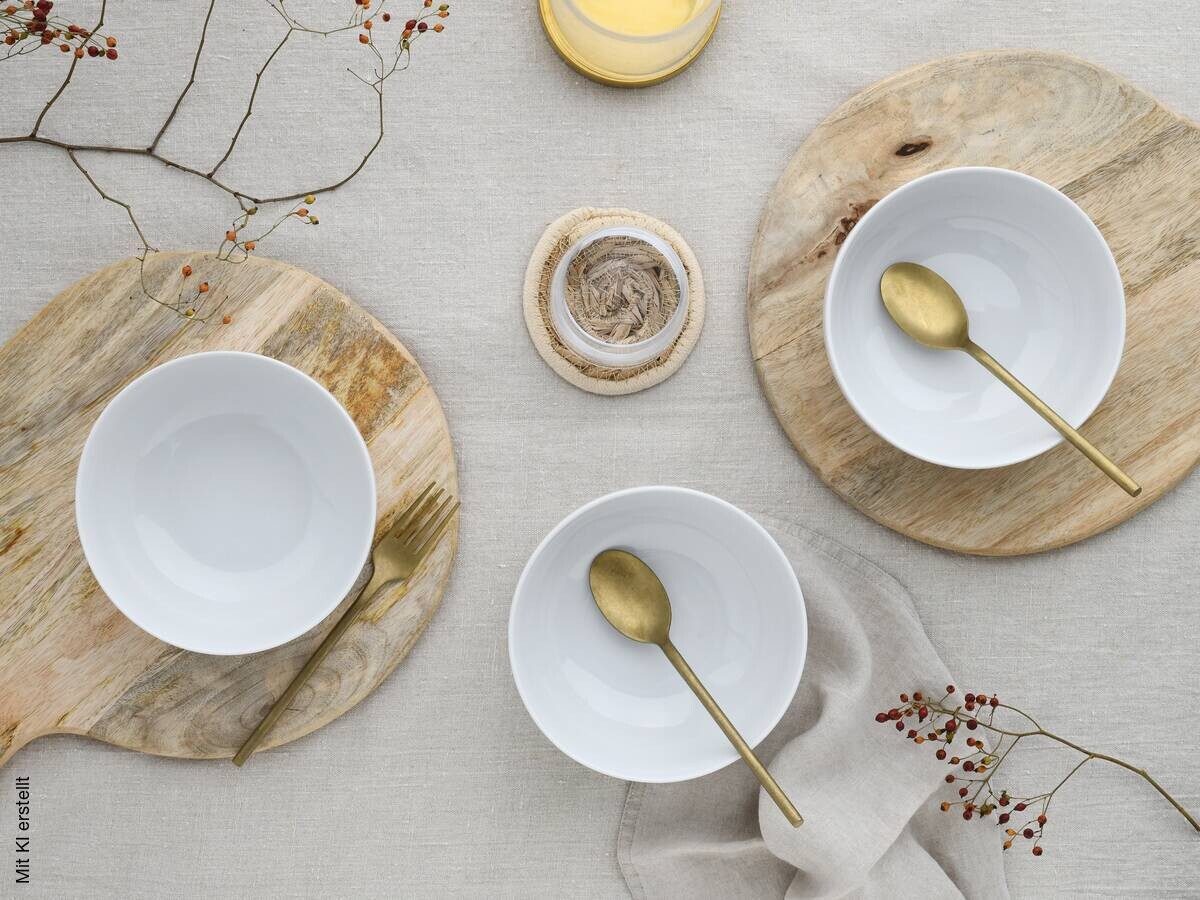 CreaTable Schüssel-Set Allround Weiss weiß Porzellan