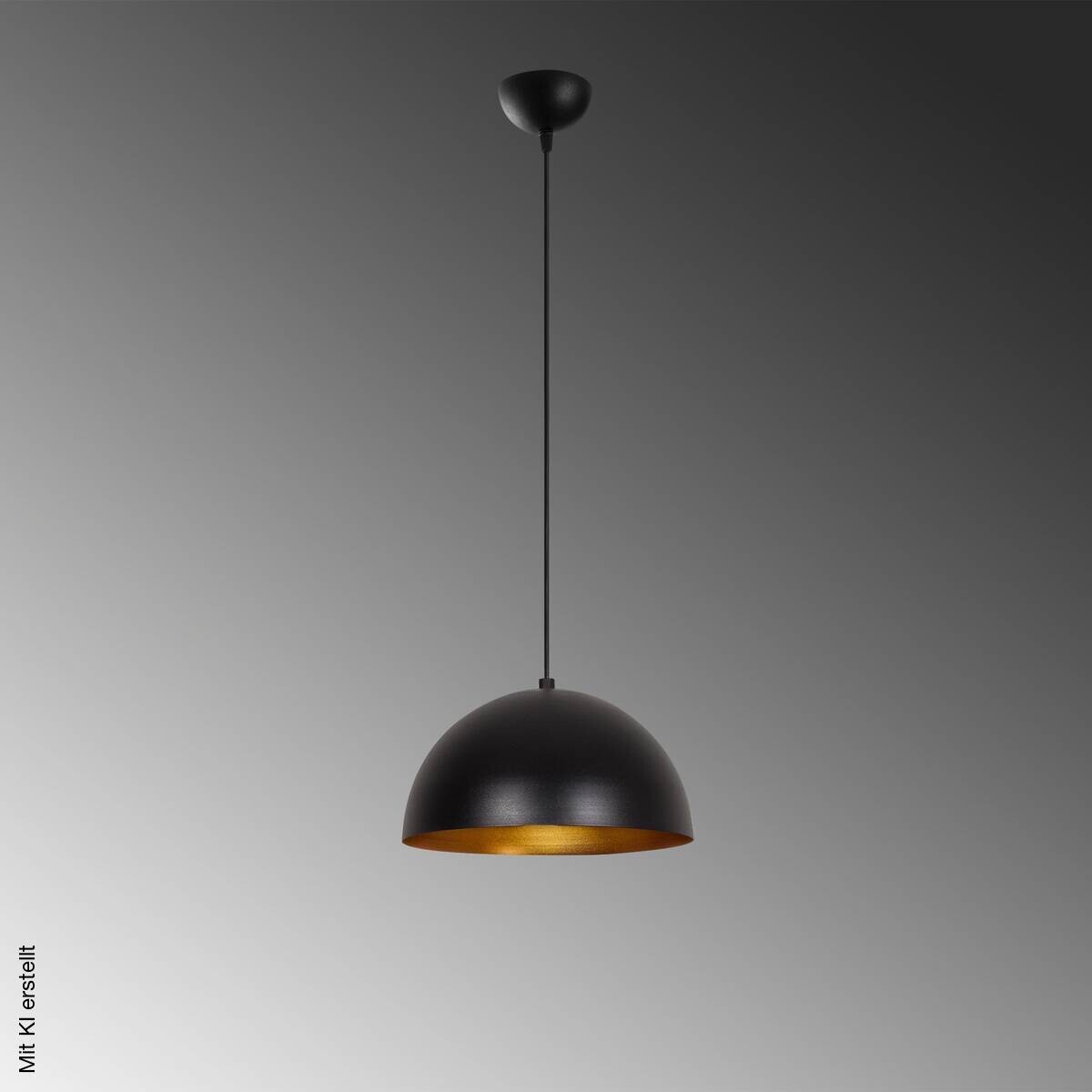 Opviq Pendelleuchte Sivani gold schwarz B/H/T/L/D: ca. 30x111x30x30x30 cm E27 1 Brennstellen