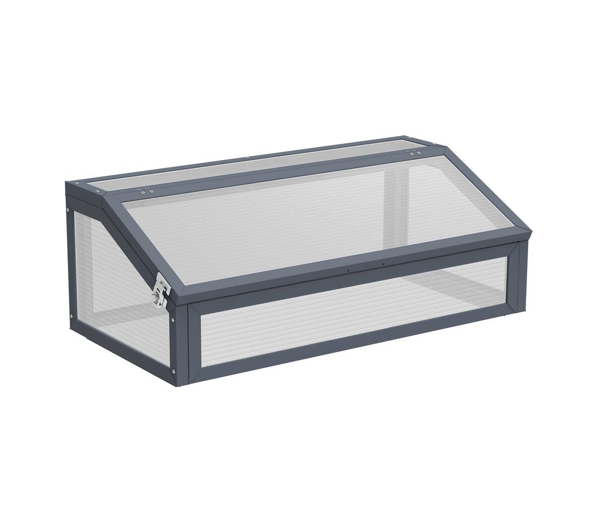 Westmann Frühbeetaufsatz Tega grau B/H/L: ca. 100x36x50 cm