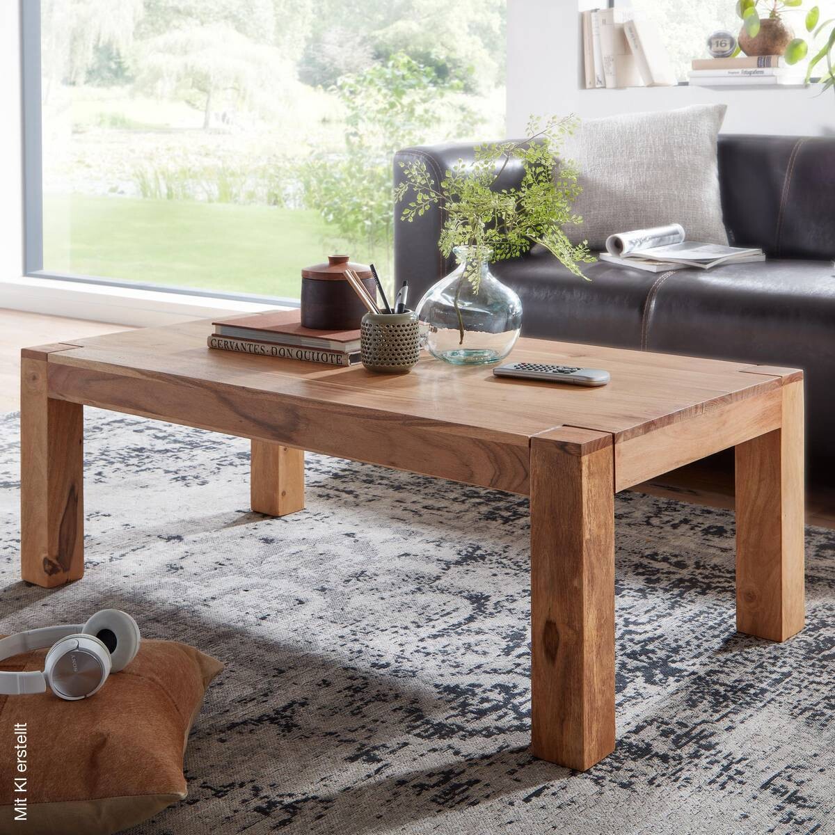 Couchtisch braun B/H/T: ca. 110x40x60 cm