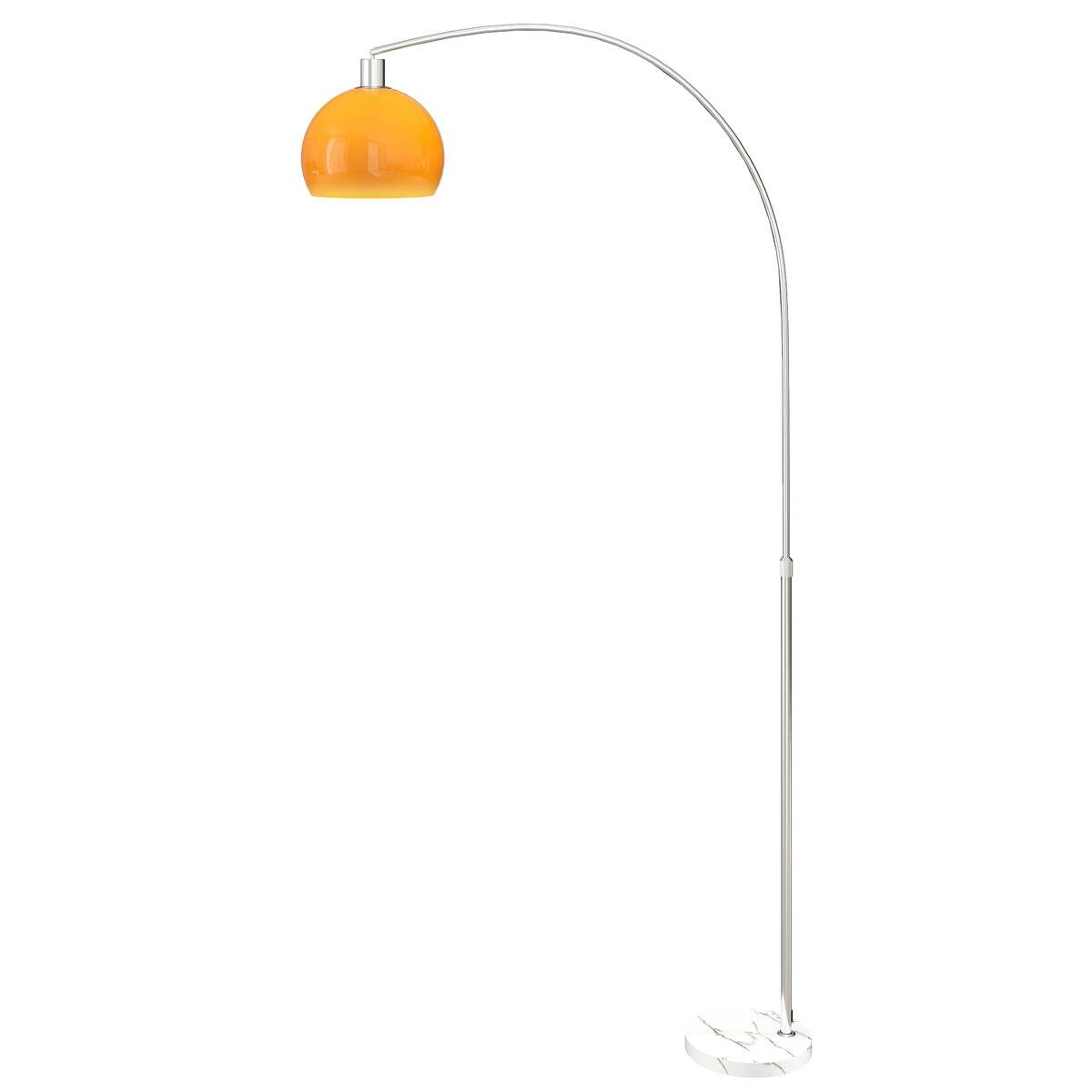 HOMCOM Stehleuchte orange Metall B/H/L: ca. 26x180x90 cm E27 1 Brennstellen