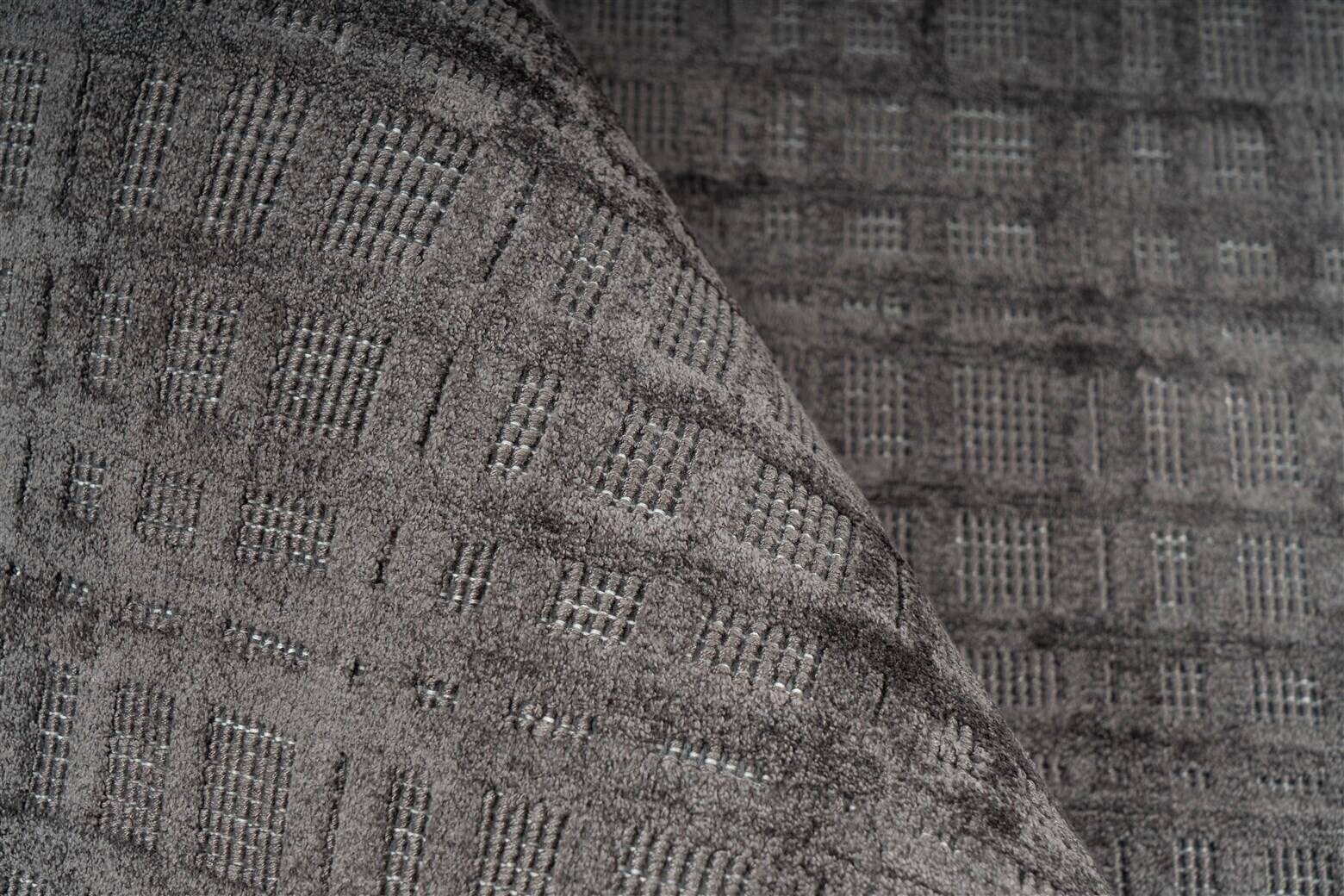 Padiro Kurzflorteppich Karma 125 anthrazit B/H/L: ca. 160x0,8x230 cm