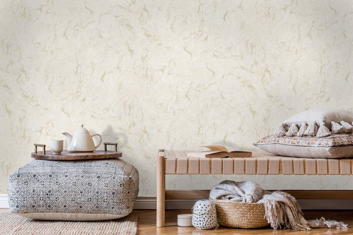 UGEPA Papiertapete beige B/L: ca. 53x1005 cm