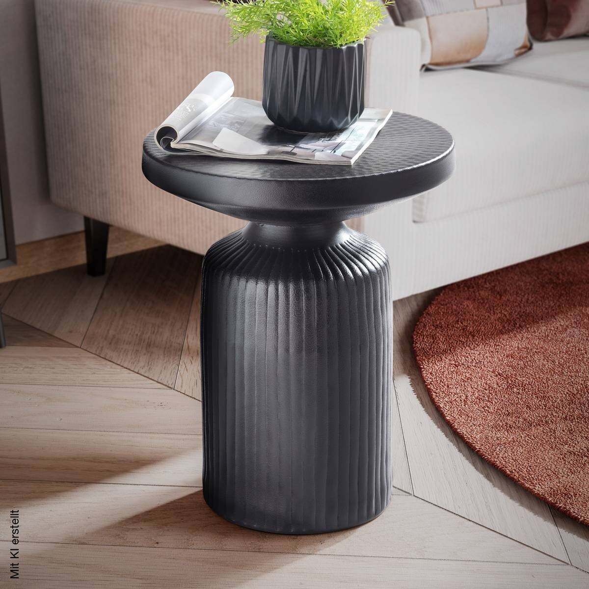 Beistelltisch schwarz B/H/T: ca. 40x50x40 cm