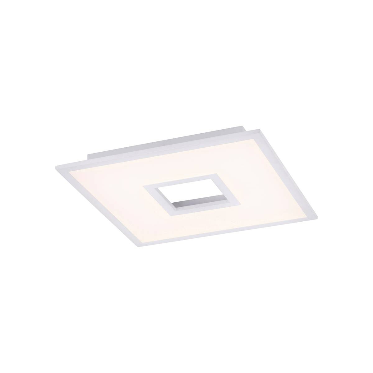 Just Light LED-Deckenleuchte RECESS 11645-16 weiß Kunststoff Metall B/H/T: ca. 45x5x45 cm 1 Brennstellen