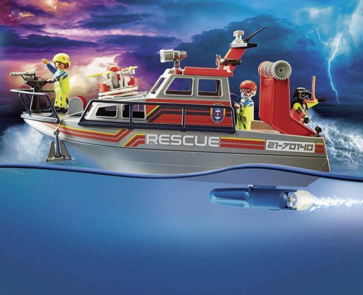 Playmobil City Action Seenot Löscheinsatz Rettungskreuzer 70140
