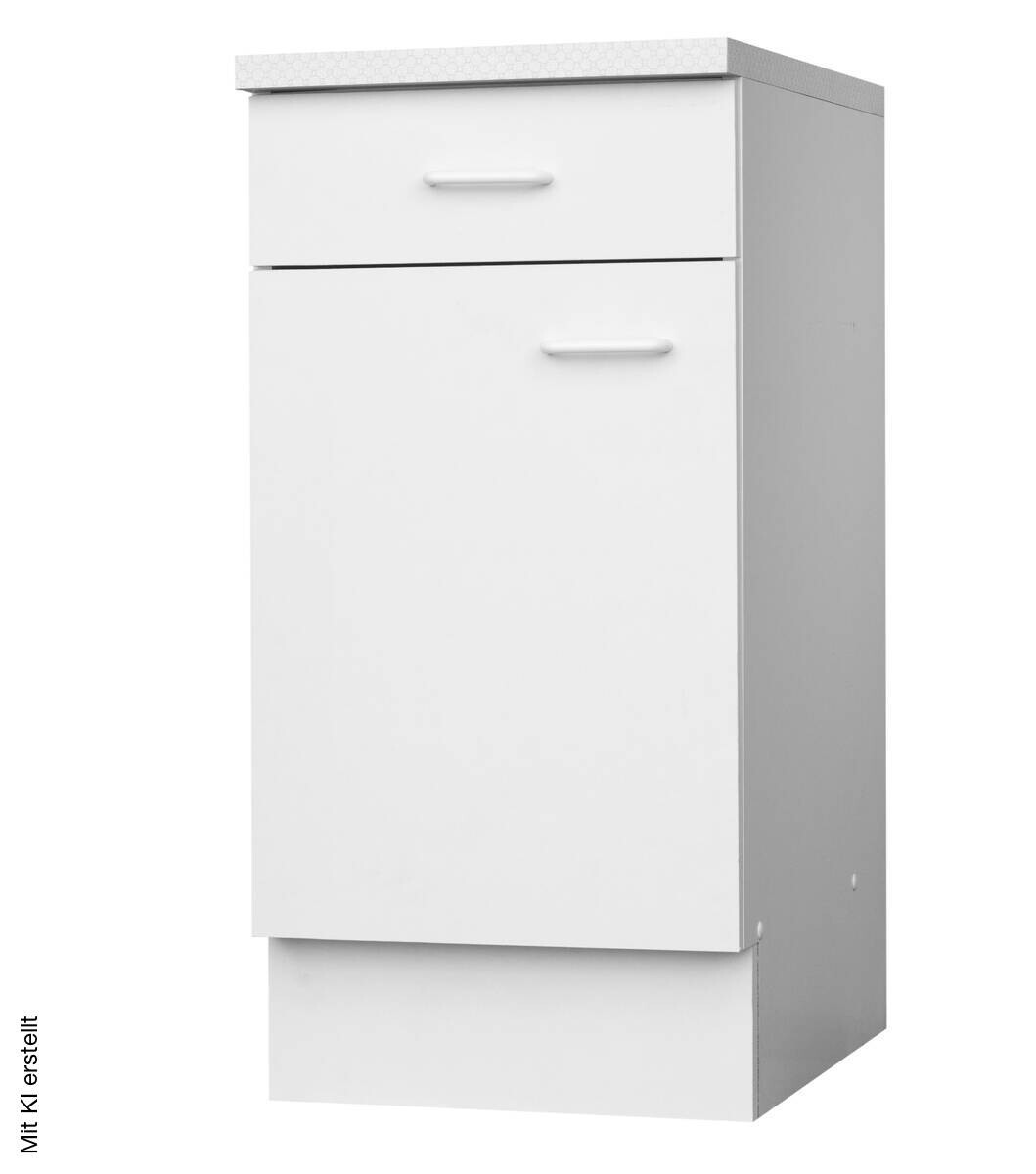 Unterschrank weiß matt B/H/T: ca. 40x85x60 cm