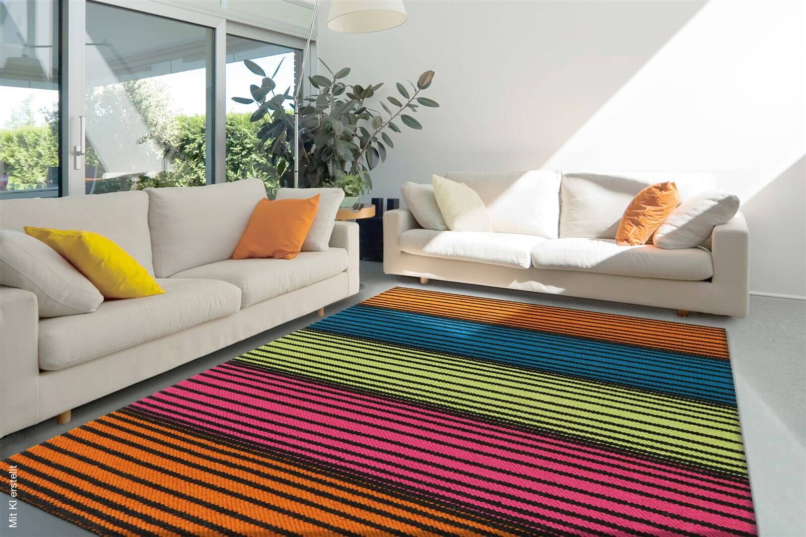 Arte Espina Kurzflorteppich Craft 8052 mehrfarbig B/L: ca. 140x200 cm