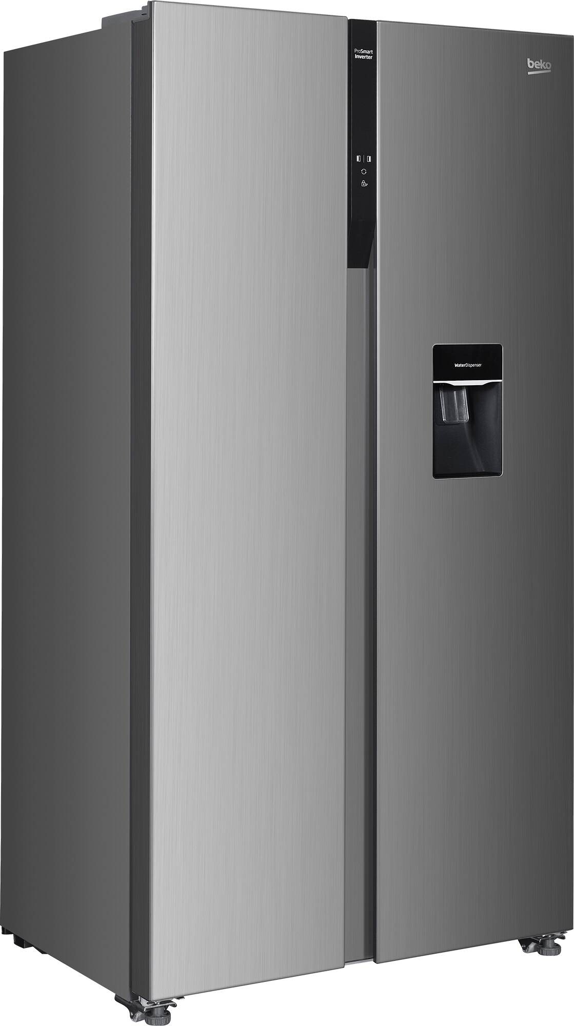 Beko Side-by-side Kühl-/Gefrierkombination GNO5322WDXPN Edelstahl B/H/T: ca. 90x177x66 cm