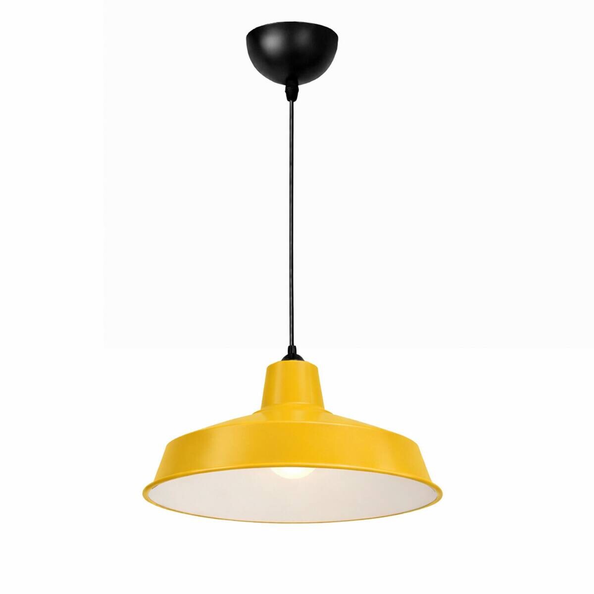 Opviq Pendelleuchte gelb B/H/T: ca. 35x100x35 cm E27 1 Brennstellen