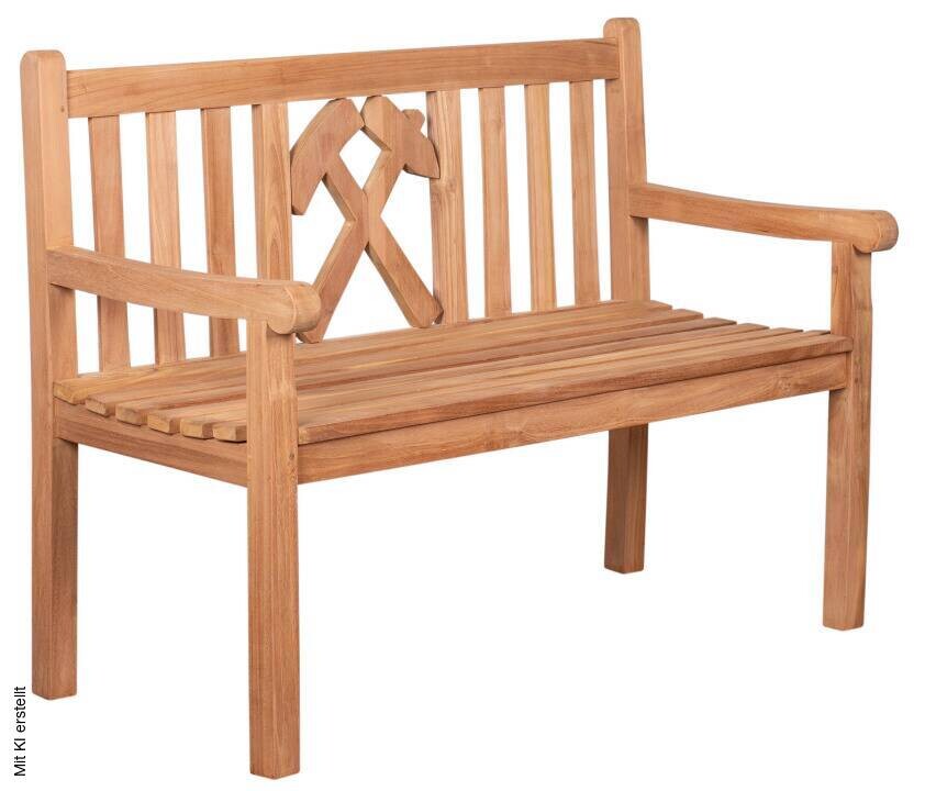 deVries Gartenbank Woodie natur Teakholz B/H/T: ca. 120x89x60 cm