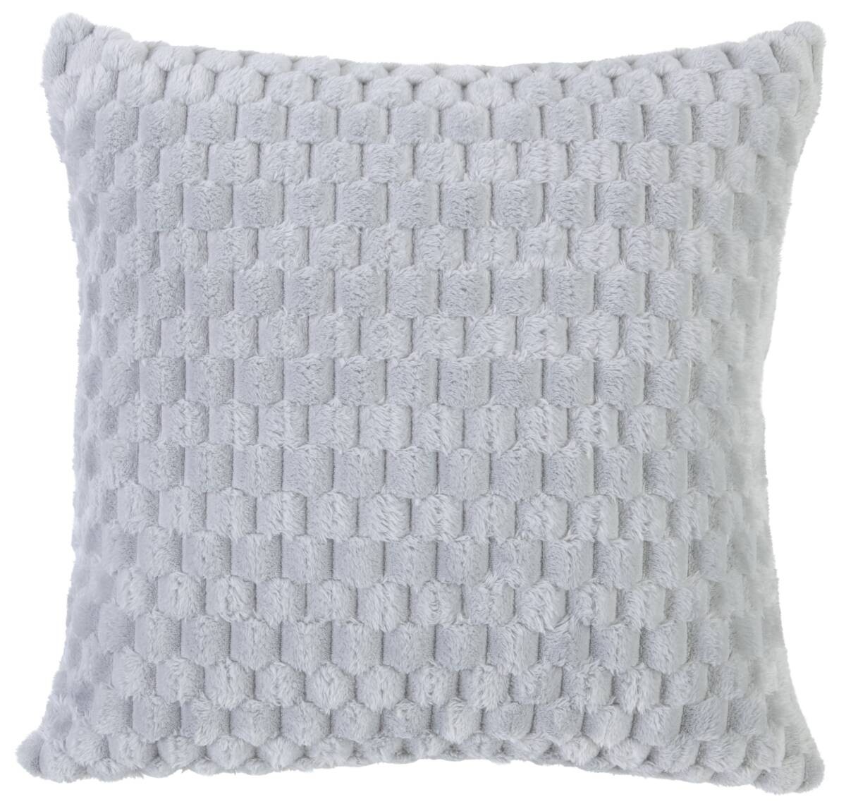 POCOline Dekokissen Wabe silber 100% Polyester B/L: ca. 45x45 cm