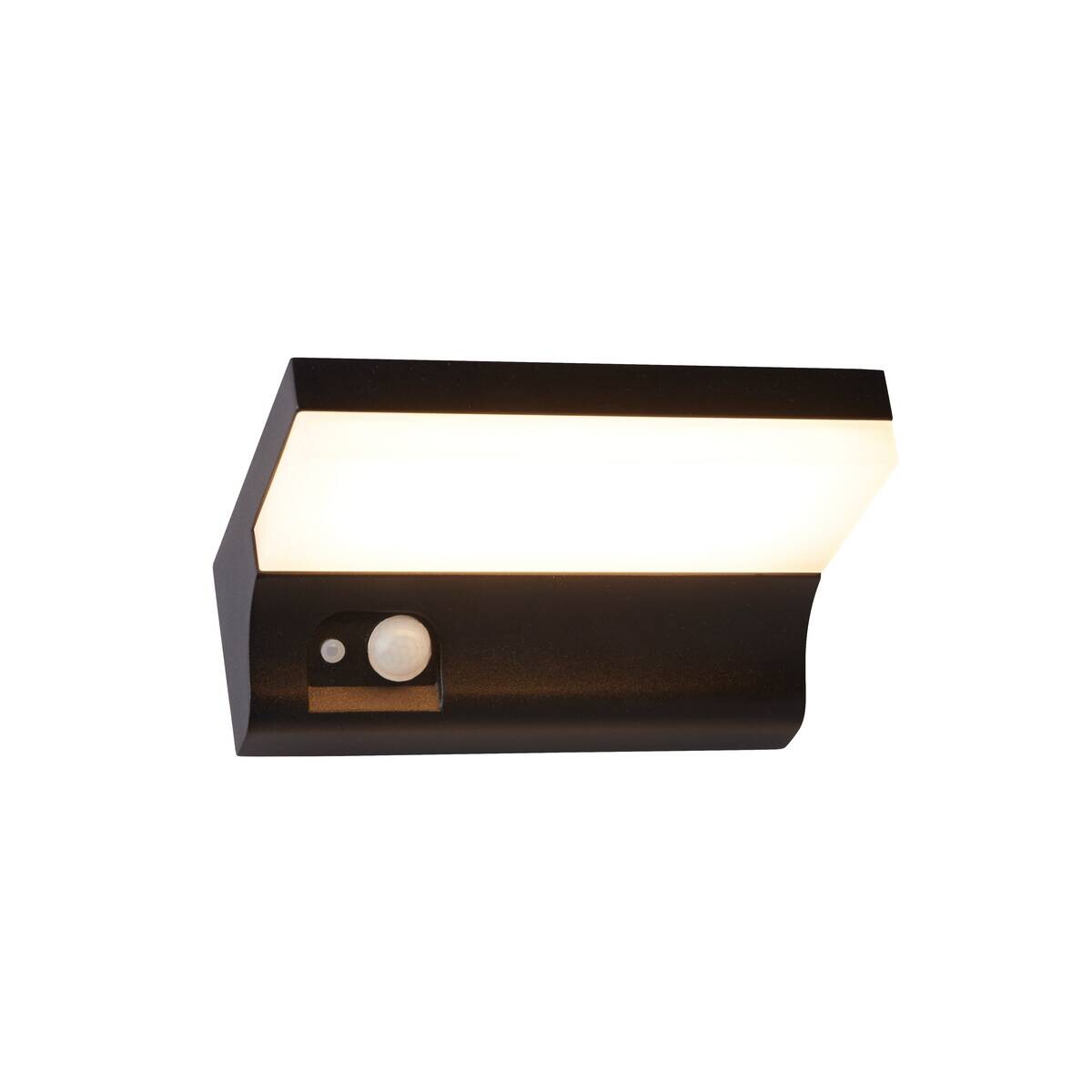 LED-Außenwandleuchte klar schwarz weiß B/H/T: ca. 16x6x11,8 cm