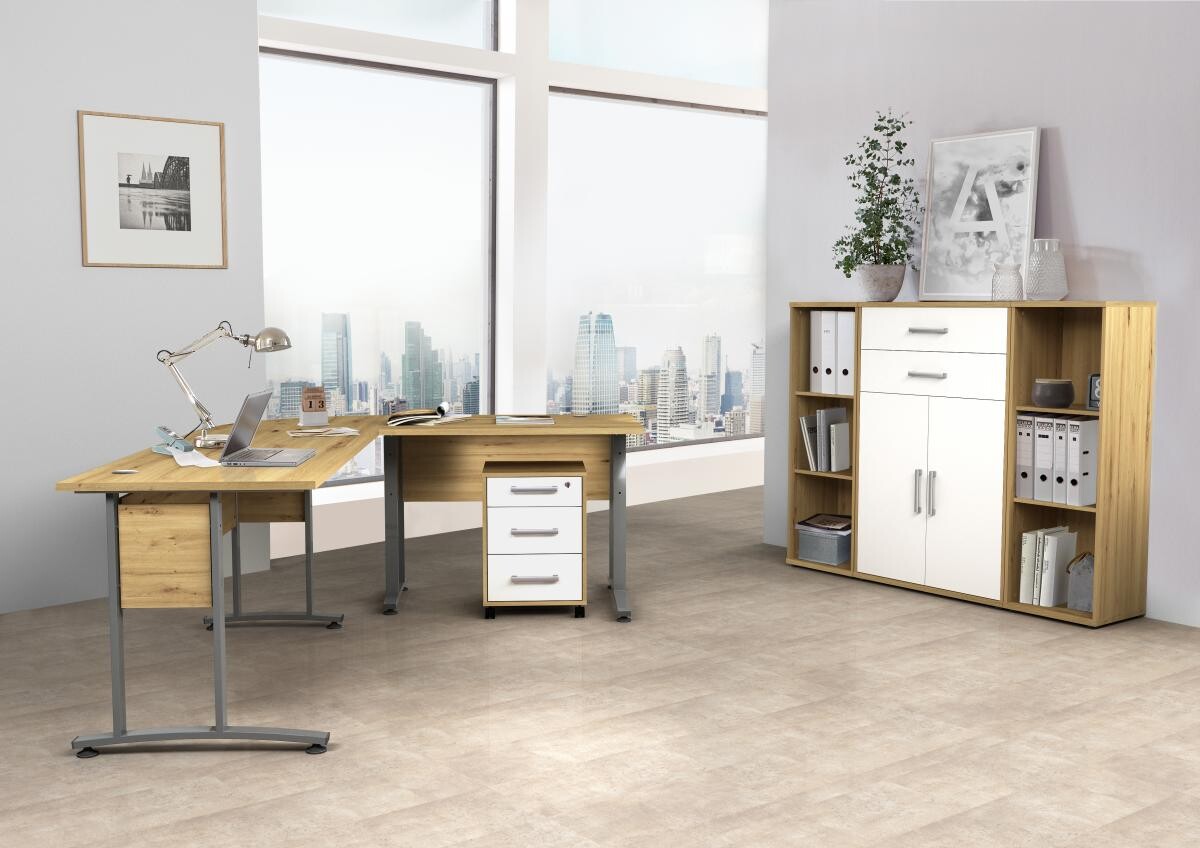 Regal Eiche Artisan Nachbildung B/H/T: ca. 41x123,5x35,5 cm