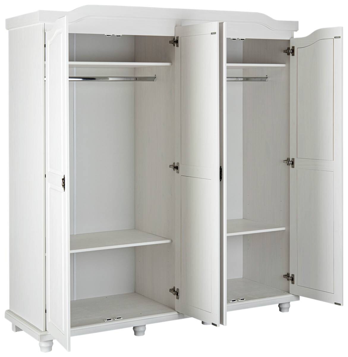 Kleiderschrank Isny weiß B/H/T: ca. 182x198x60 cm