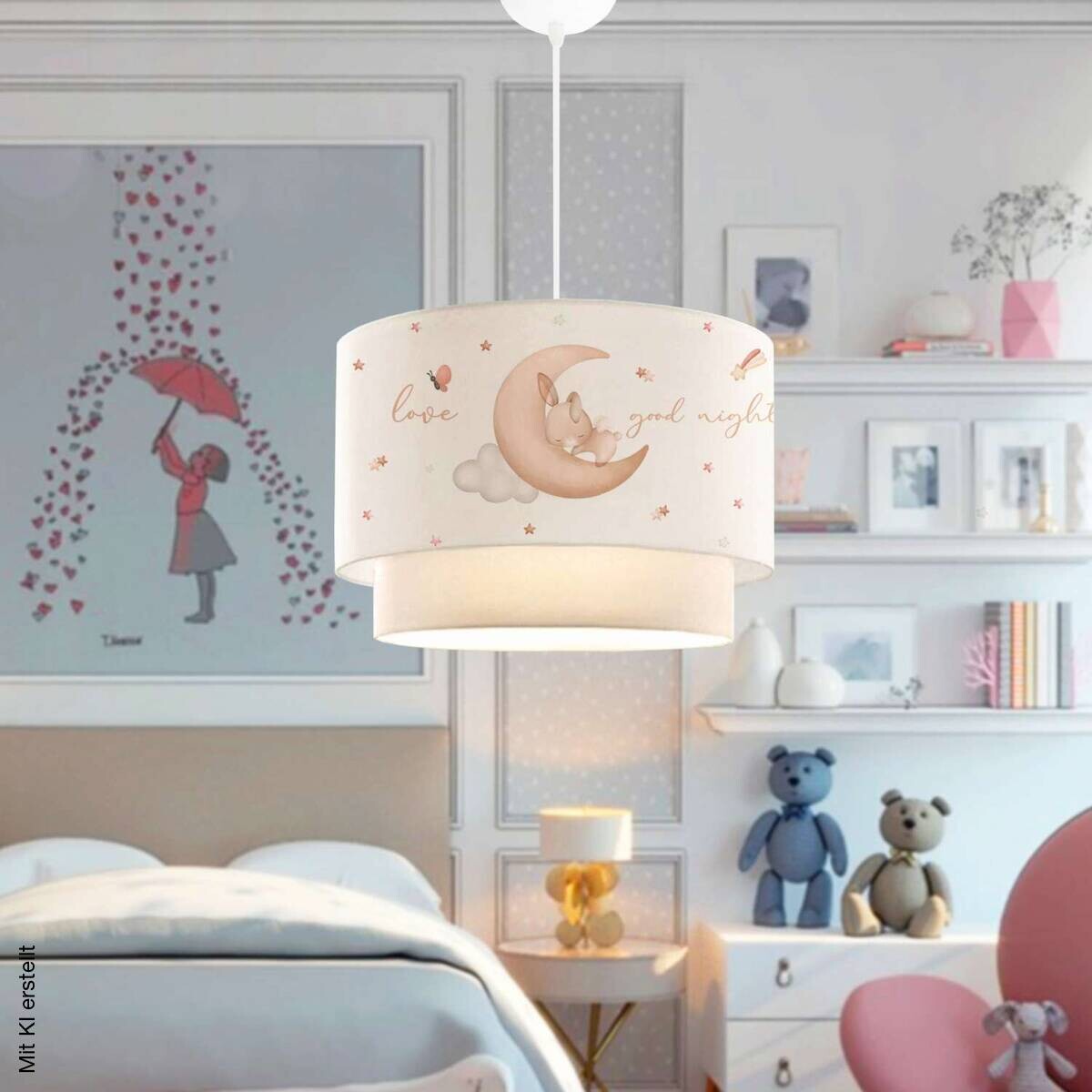 Pendelleuchte creme B/H/L/D: ca. 30x70x30x30 cm E27 1 Brennstellen