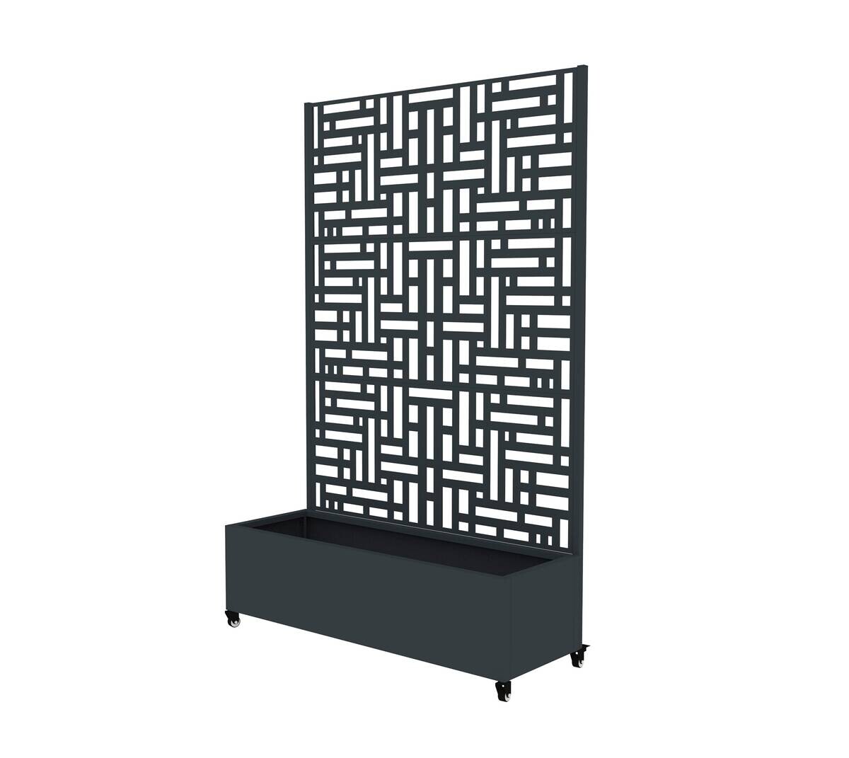 Westmann Pflanzkasten Dekora anthrazit Stahl B/H/L: ca. 120x180x40 cm