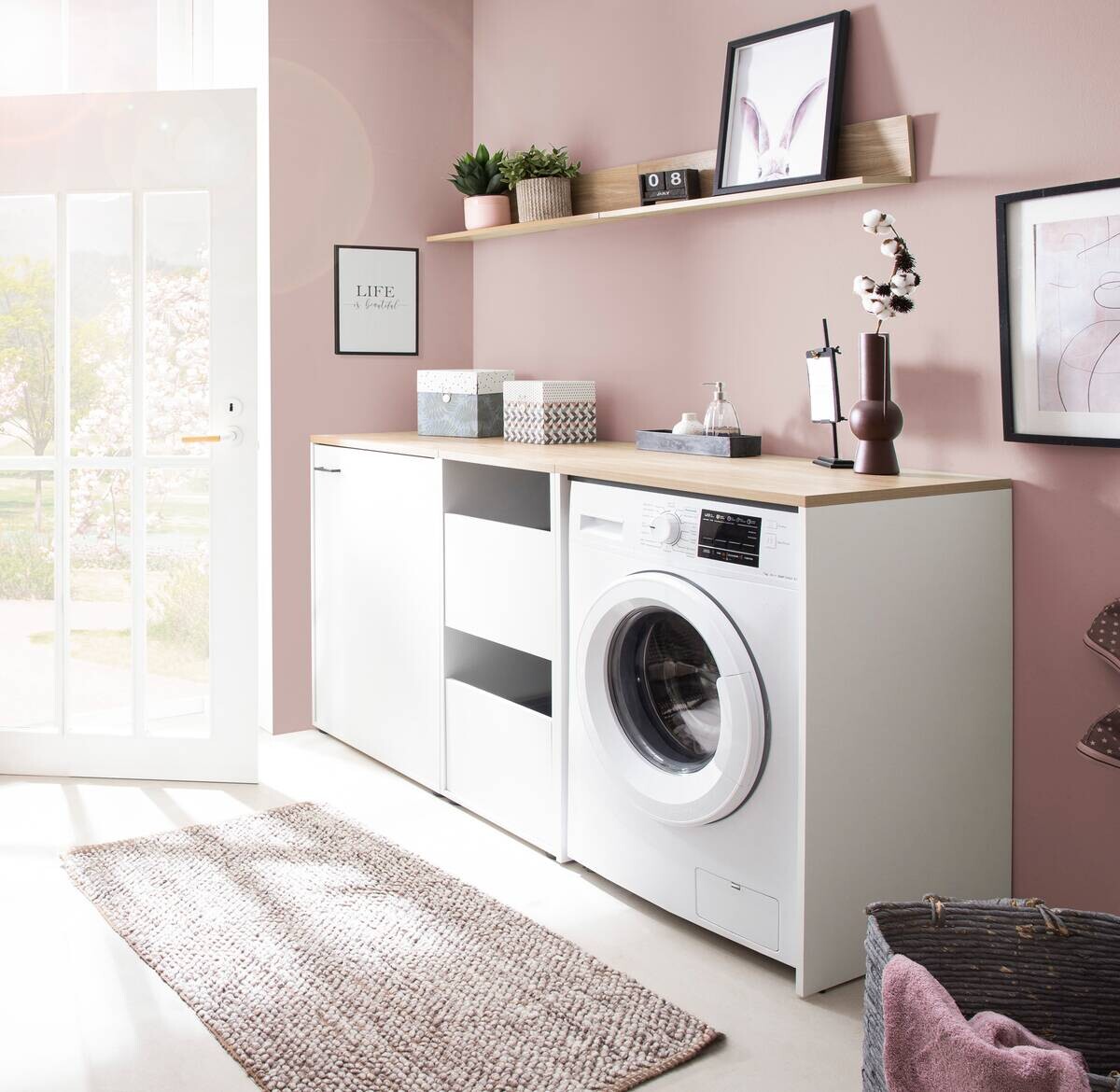 Regalelement Solea Eiche hell Nachbildung B/H/T: ca. 80x15,7x17,3 cm