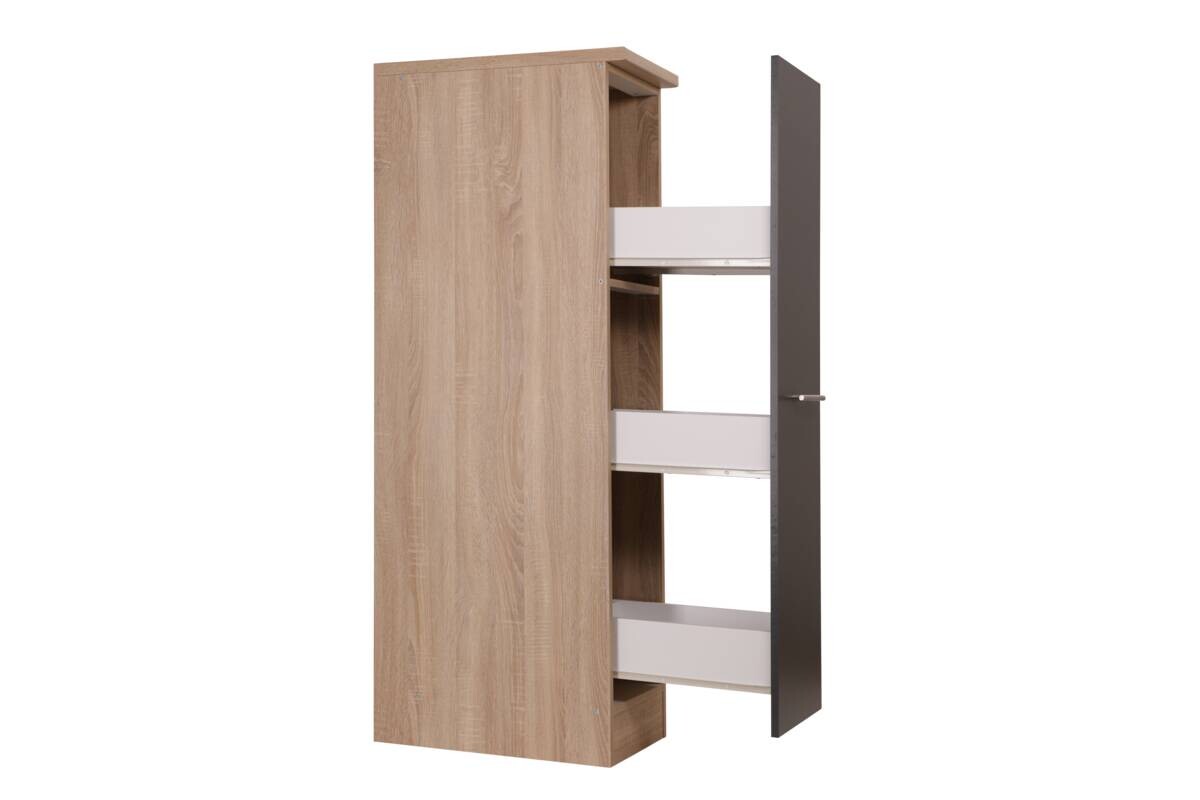 Apothekerschrank Merle grau B/H/T: ca. 30x145x60 cm