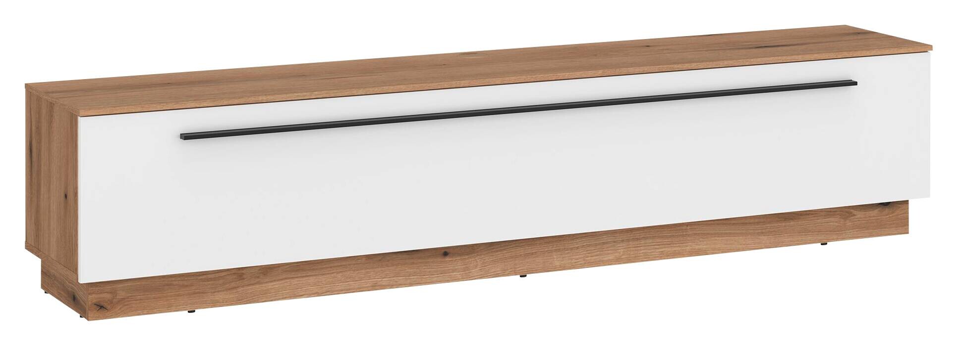 TV-Lowboard Mateo Eiche Evoke Coast Nachbildung weiß Hochglanz B/H/T: ca. 180x41x40 cm