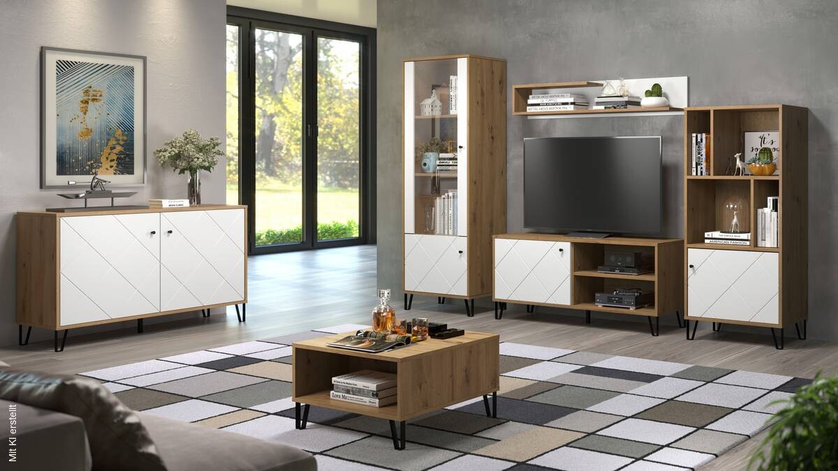 Couchtisch Touch Eiche Artisan Nachbildung B/H/T: ca. 60x37x60 cm