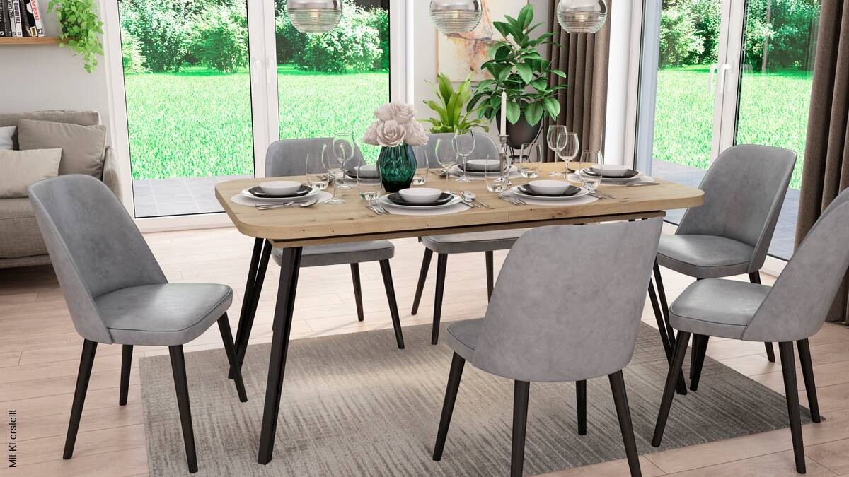 Tisch LIFE Eiche Artisan Nachbildung B/H/T: ca. 160x76x90 cm