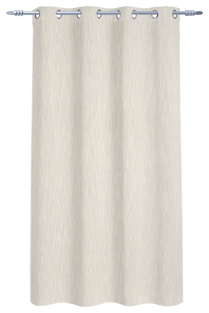 Ösenvorhang Savina champagner 80% Polyester, 20% Viskose B/L: ca. 140x175 cm