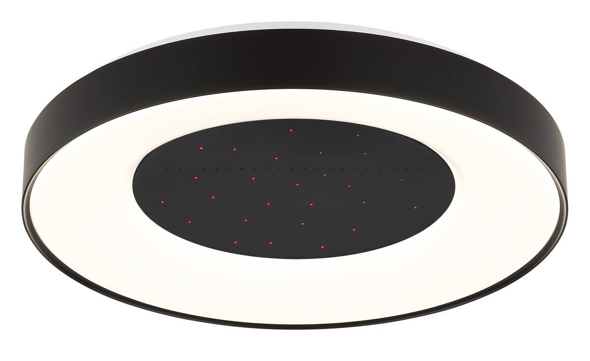 GLOBO Deckenventilator schwarz weiß Kunststoff Metall B/H/L: ca. 10x52,5x52 cm