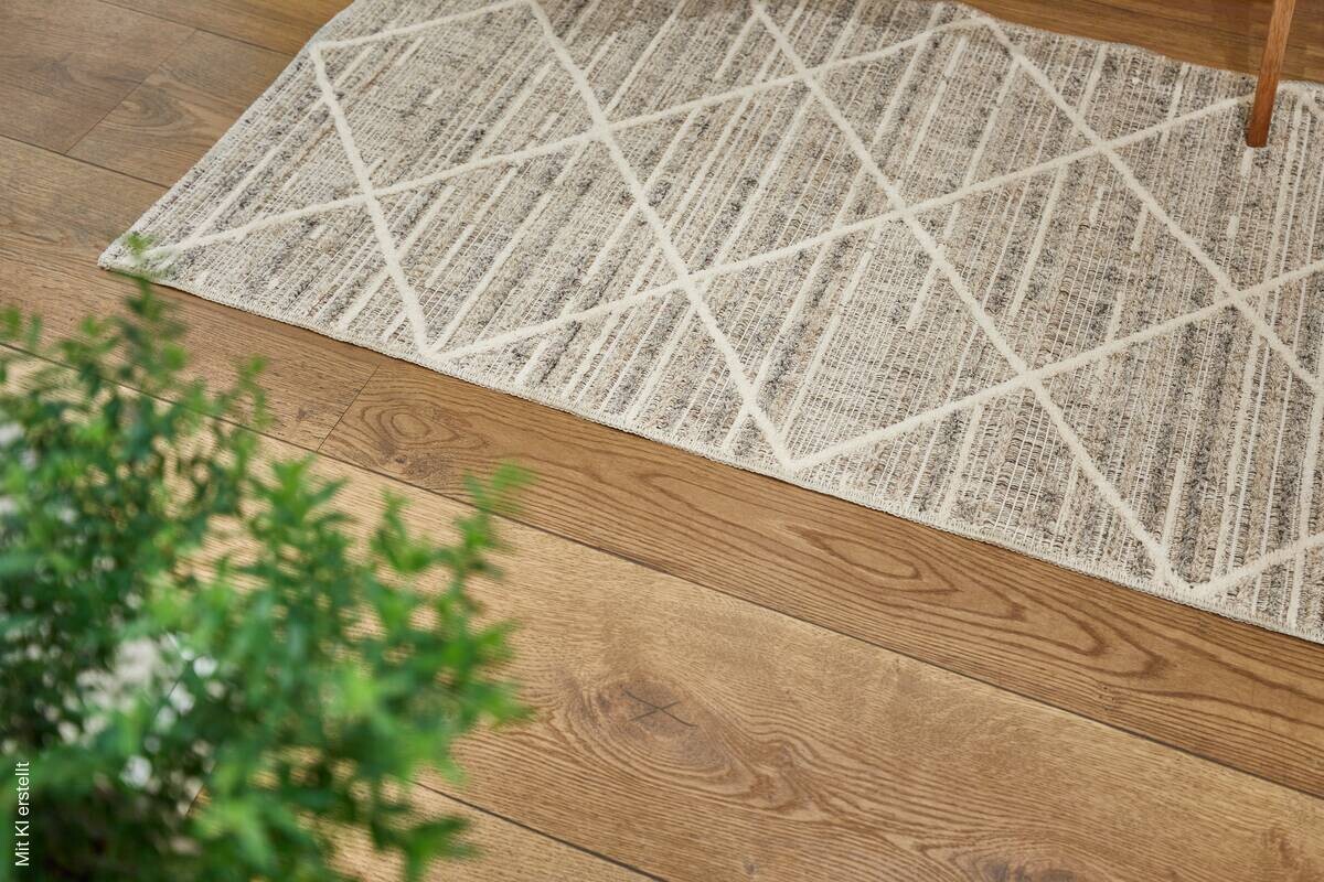 Webteppich Crosby graubraun B/L: ca. 120x170 cm