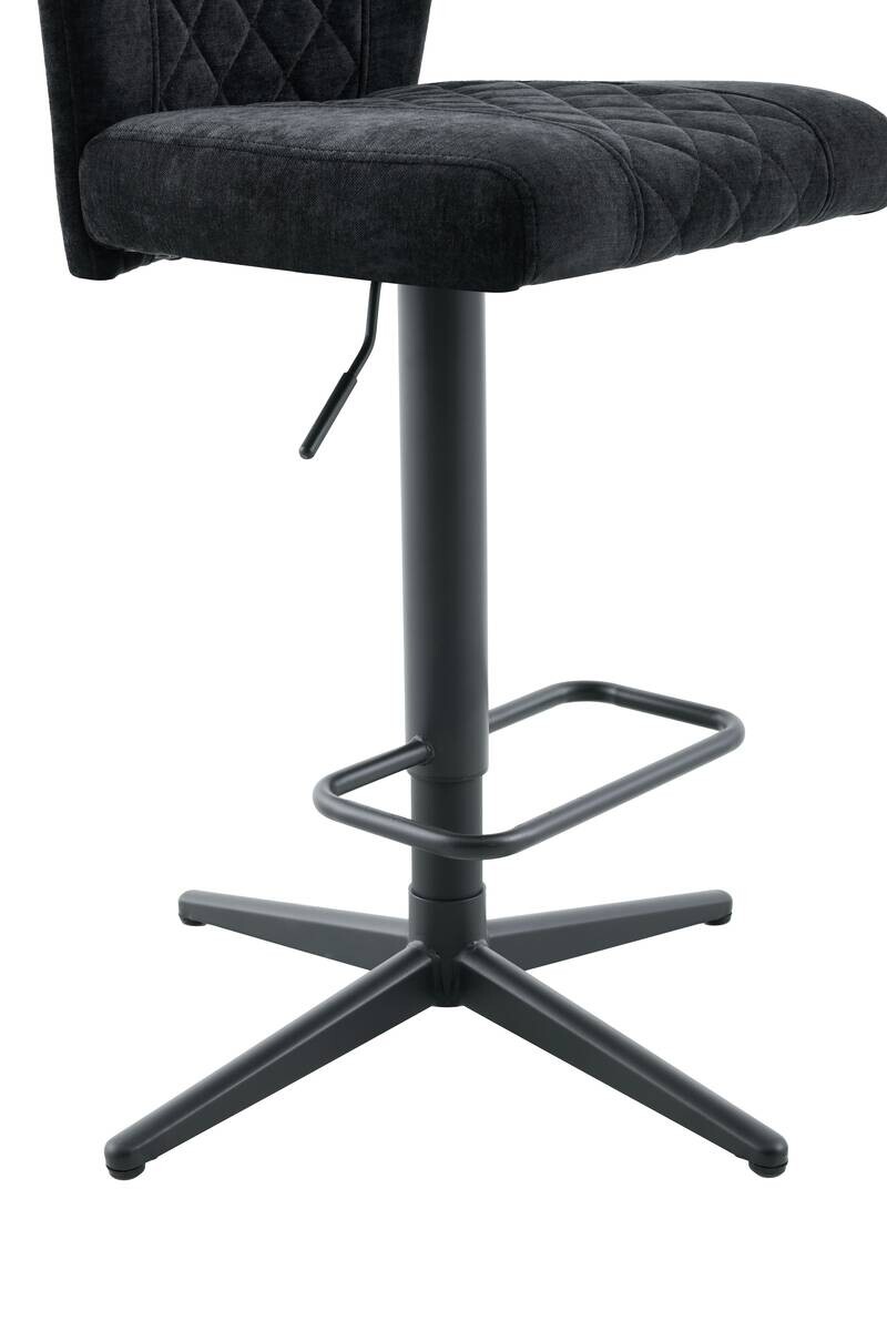 Barhocker Babsi schwarz Microfaser B/H/T: ca. 44x99x57 cm