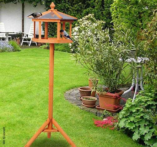 PawHut Vogelhaus braun Kiefer H/D: ca. 110x40 cm